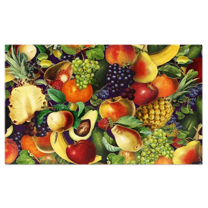 Tablou Canvas: Multivitamine intr-o imagine - Gramada de fructe multicolore 90x60CM