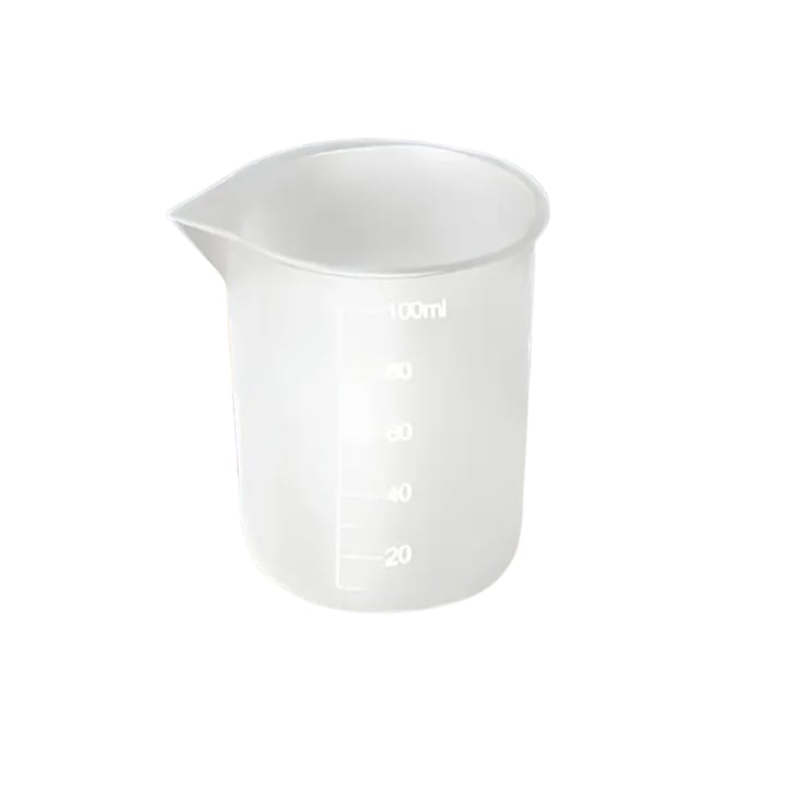 Beosztásos poharak étel, folyadék méréséhez, 100 ml, szilikon - 5 db