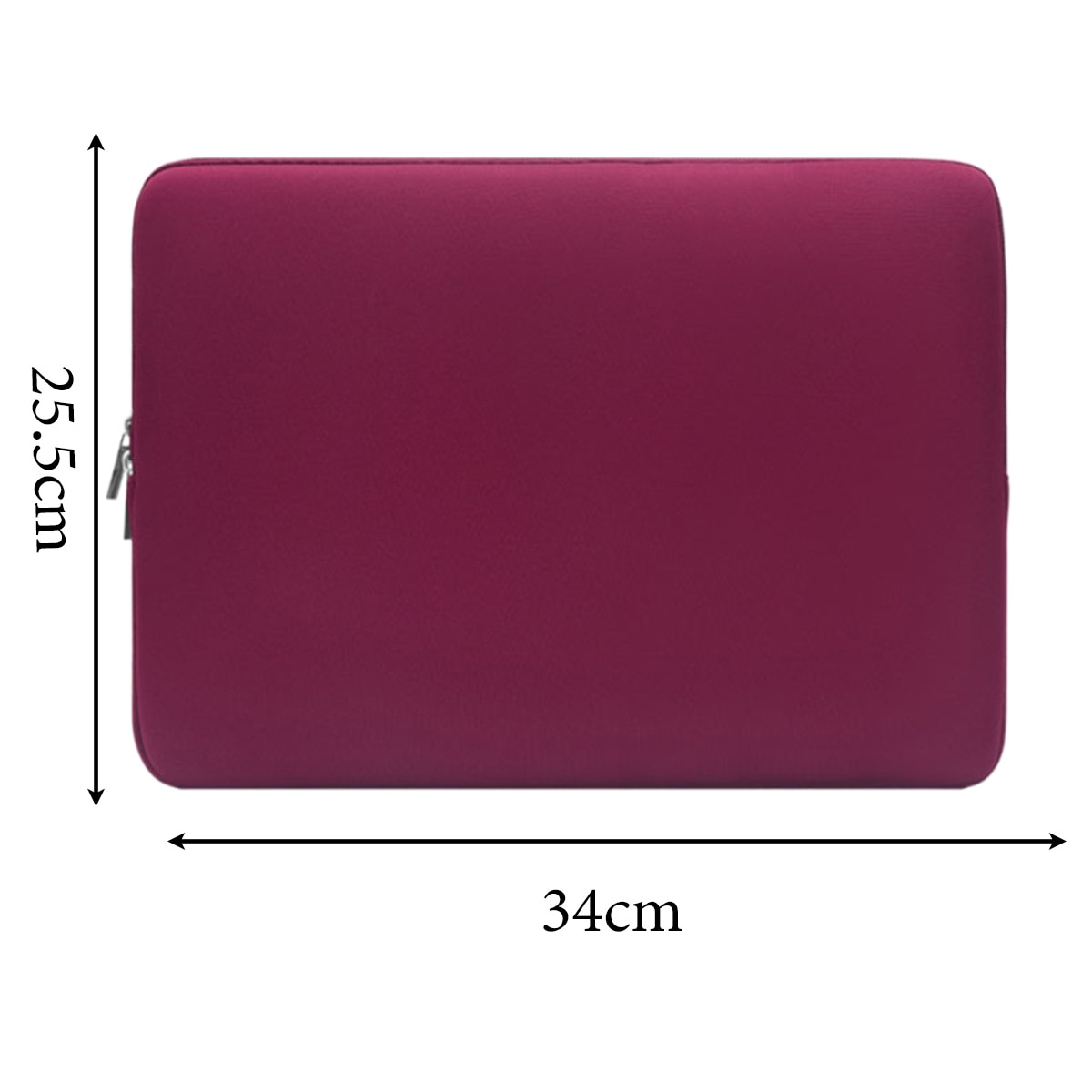 Geanta laptop Enforose, compatibila universal, protectie, design compact, culoare rosie, 15.6 inch