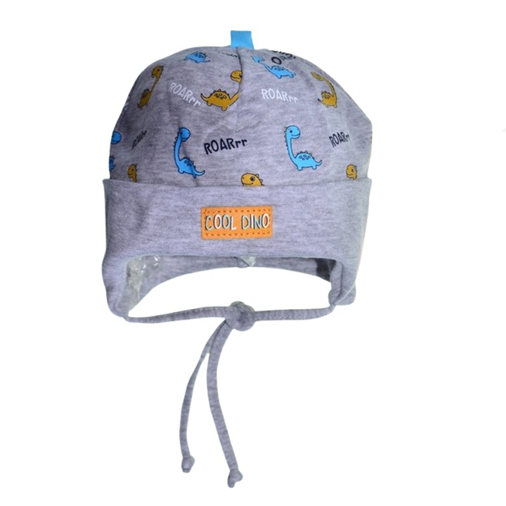 Caciula pentru baieti Mini Junior 46-028, Gri 40-42 cm