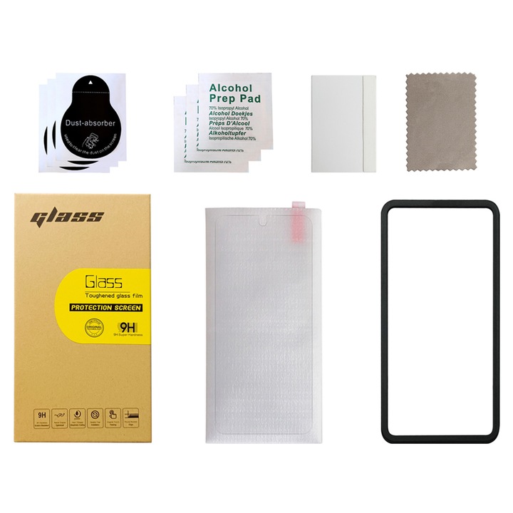 Teljes védőfólia Samsung S24 készülékhez, képernyő, 9H keménység