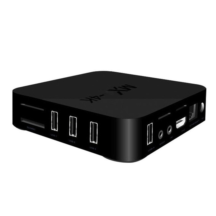 Mini TV box, Zeaicos, 8 GB, negru