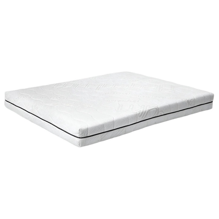 Saltea cu spuma poliuretanica cu memorie, Cadar Vasco Memory, husa detasabila, 14 cm spuma HR, 6 cm Memory, moale, 200 x 140 x 20 cm