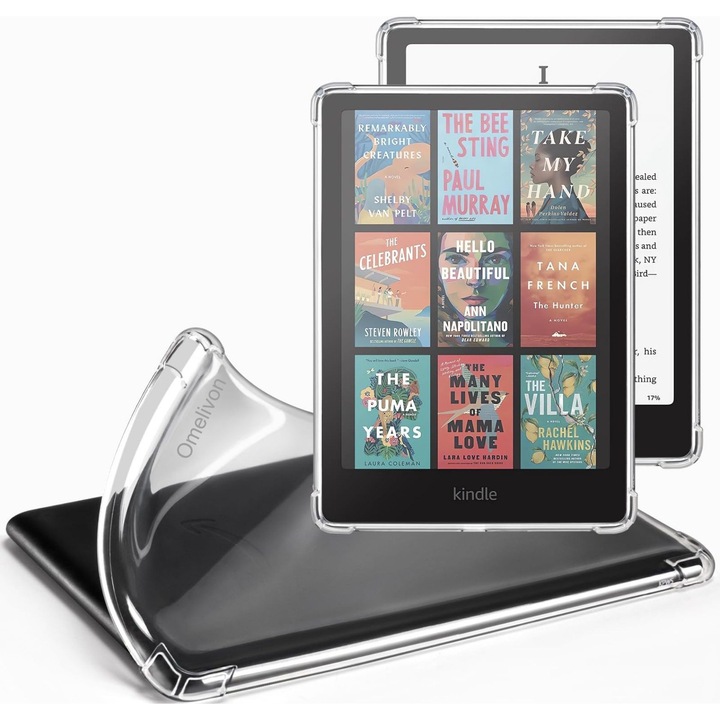Husa protectoare pentru Kindle 7-inch 12th Gen si Kindle Colorsoft Signature Edition, Omelivon®, TPU, transparent, ultra-subtire, usoara