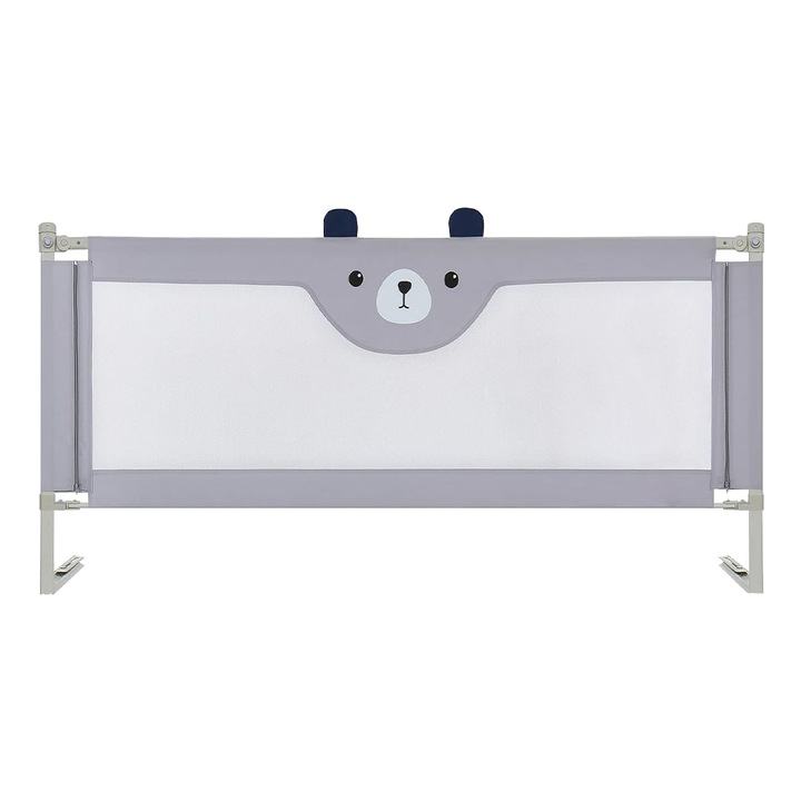 Happy csúszó ágy védőkorlát XXL 200 cm Baby Bear, állítható magasság 68-98 cm