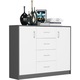 Comoda moderna, PVC, U-1 ANTRACYT MIX, 85x35x110