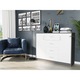 Comoda moderna, PVC, U-1 ANTRACYT MIX, 85x35x110