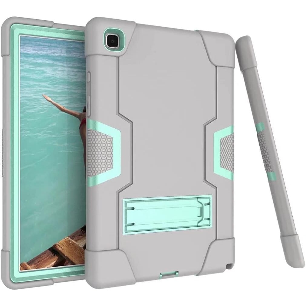 Husa pentru tableta, Samsung Galaxy Tab A 10.1", pancerna, cu suport, gri