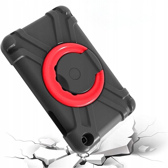 Husa tableta cu suport rotativ, compatibil cu Samsung Galaxy Tab A 8.0", 3 straturi, neagra
