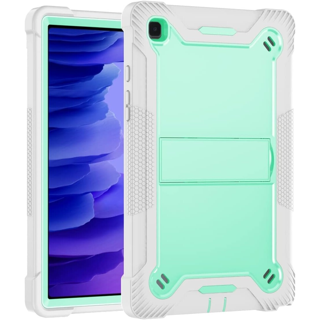 Husa compatibila cu Samsung Galaxy Tab A8 10,5" cu curea de umar, verde menta