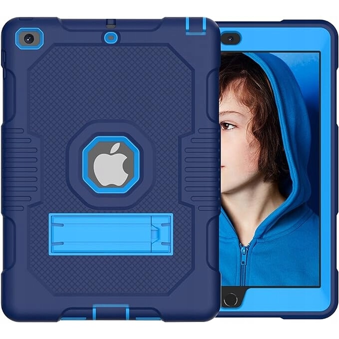 Husa pentru tableta iPad 6/5 9.7" cu suport, granat, trei piese