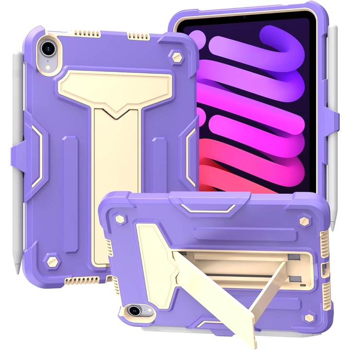 Husa pentru iPad Mini 6 8.3" cu suport, violet