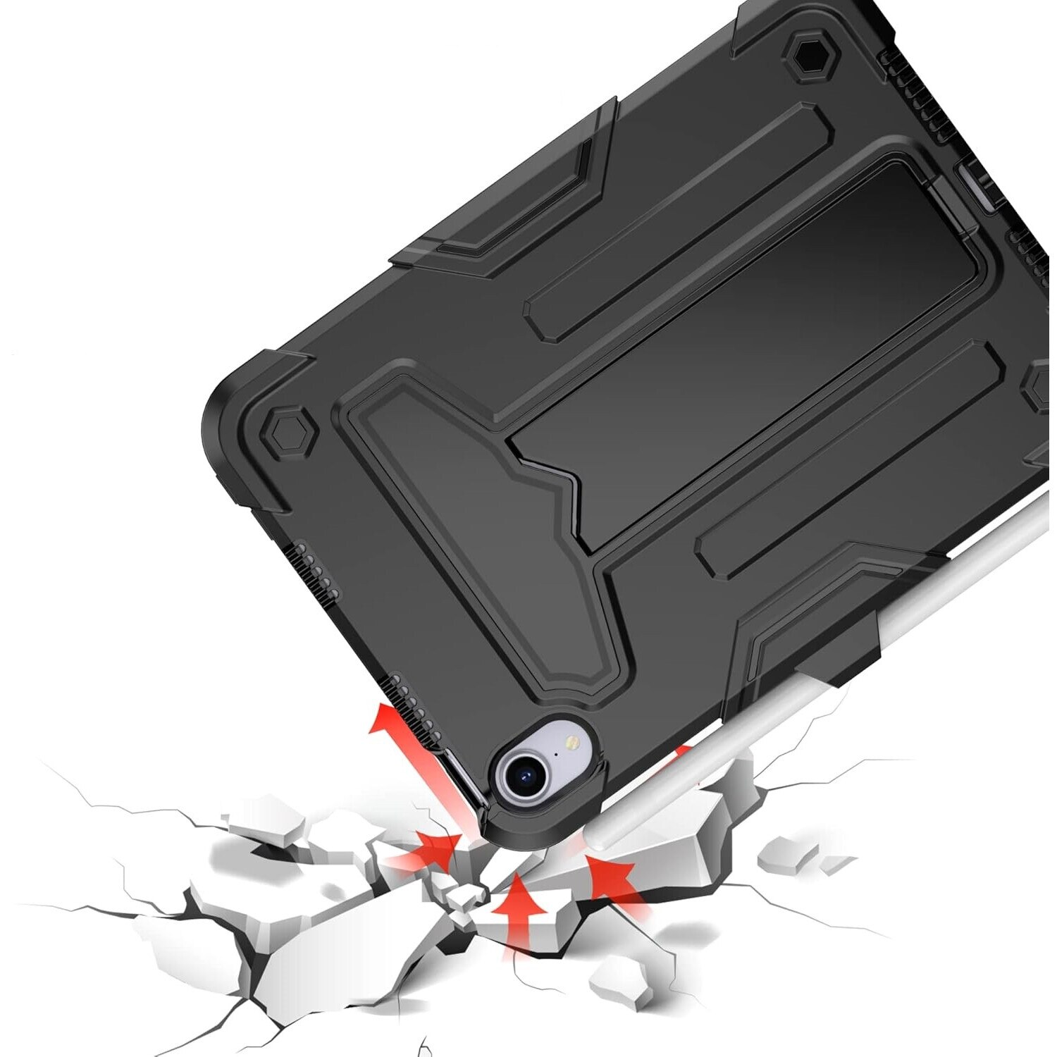 Husa pentru iPad Mini 6 8.3", cu suport, Negru