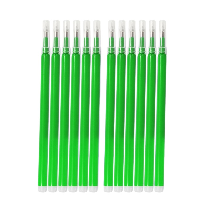 Set 12 Rezerve Roller stergere, verde, compatibil Pilot Frixion