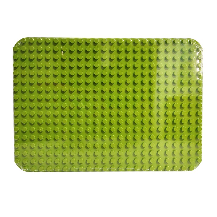 Placa de baza pentru blocuri mari de constructie, Wange, 38.4x27.2cm, verde deschis, 1 bucata