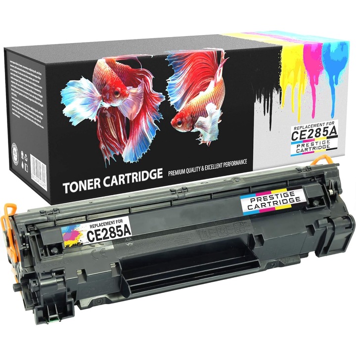 Cartus Prestige CE285A Cartus de toner laser, randament pagini 1600, compatibil cu HP Laserjet Pro P1102 P1102W M1210 M1210MFP M1212 M1212NF M1213NF M1217NFW M1130 M1132 M1132MFP M1134 MFP1134M1136M P1100