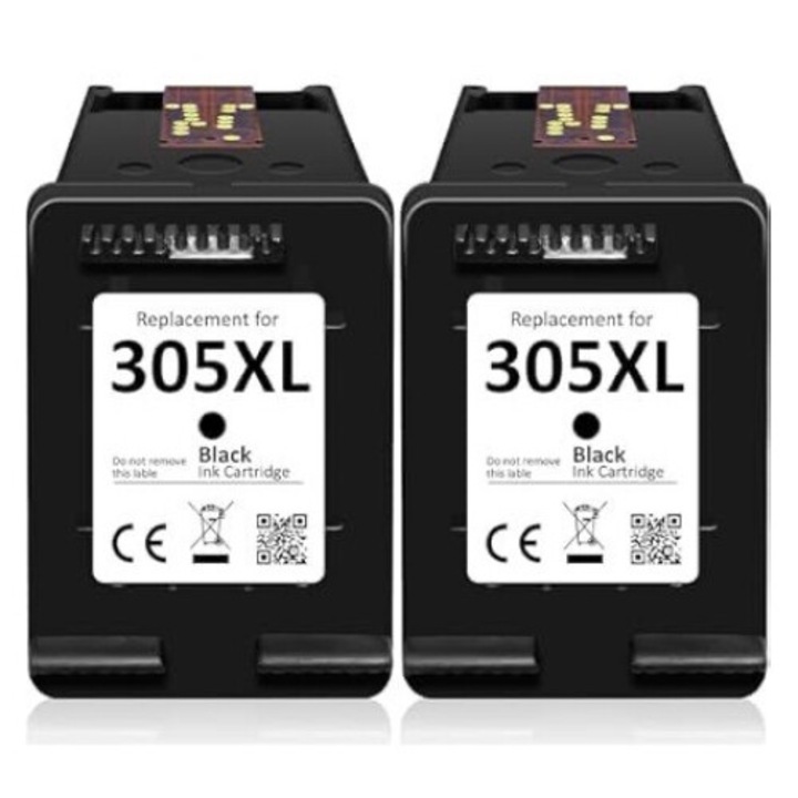 Firstoner 305XL, 305XL fekete tintapatron / Combo Pack for Envy 5530 4500 5532 4504 4507 DeskJet 1000 1050 2540 3050 OfficeJet 2620 26242 4620 (fekete)