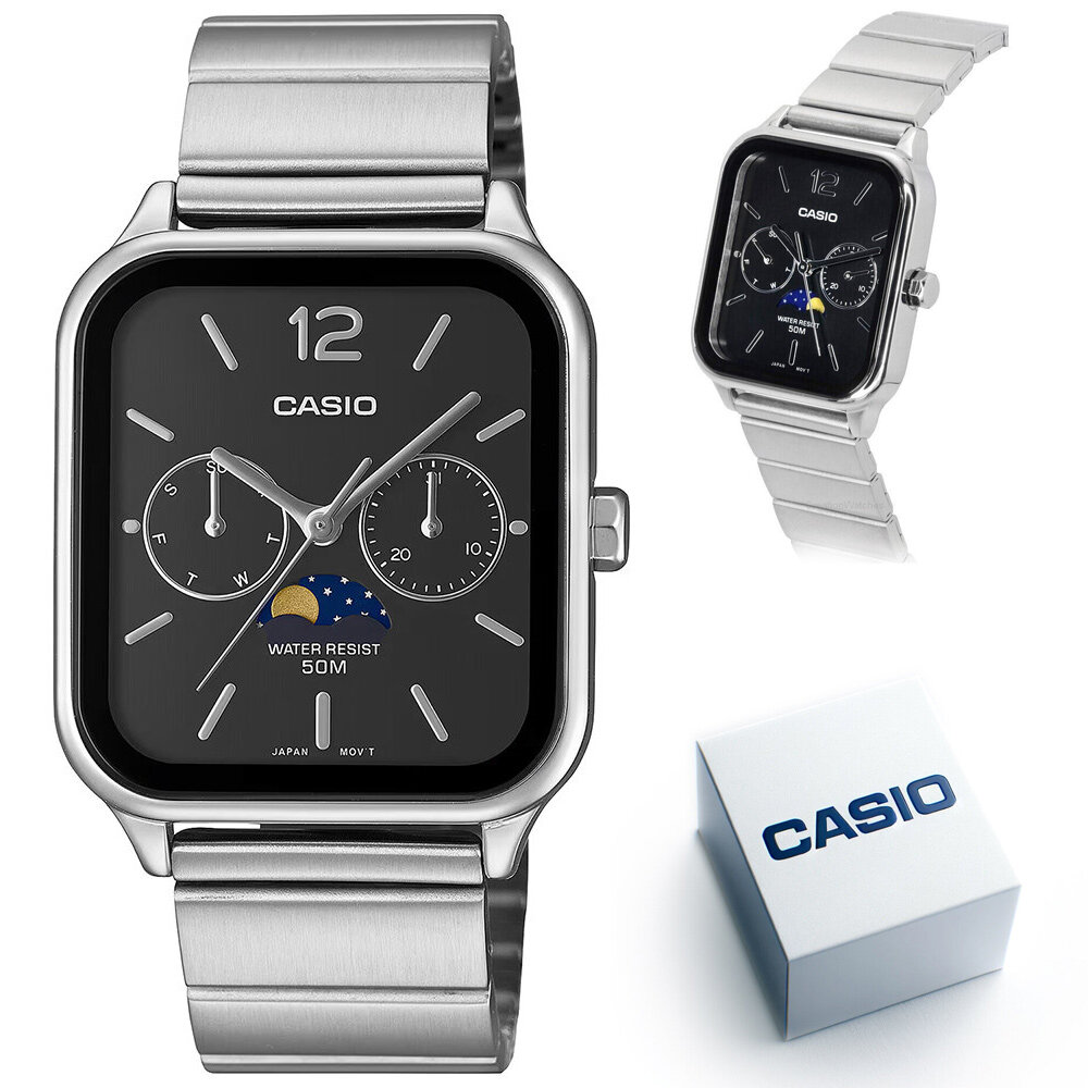Ceas pentru barbati Casio MTP-M305D-1A, curea argintie din otel