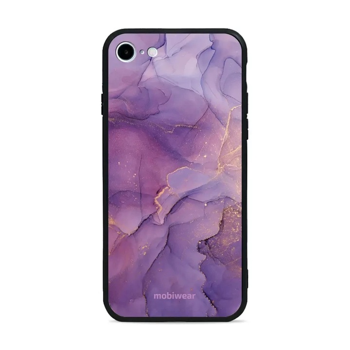 Калъф, Mobiwear - Glossy Case - G050G за iPhone SE 2020, Лилаво