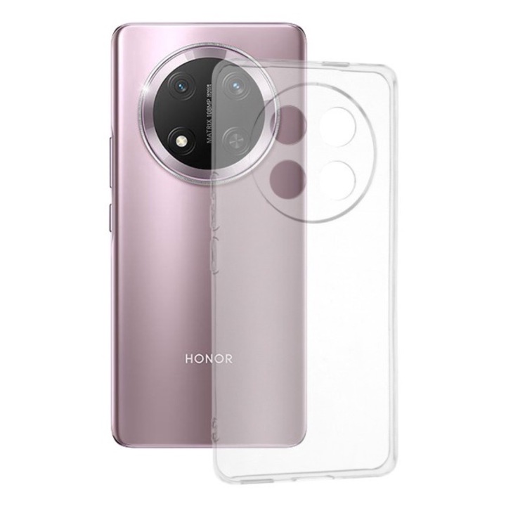 HusaUpzz® Slim, Compatibila Cu Honor Magic 7 Lite, Pastreaza Aspectul Original, Protectie La Camere, Transparenta