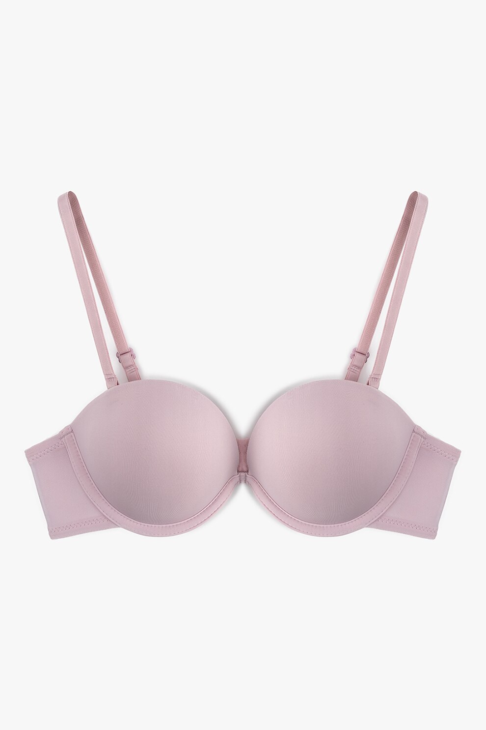 KOTON, Sutien push-up cu model uni, Liliac prafuit, 75A - eMAG.ro