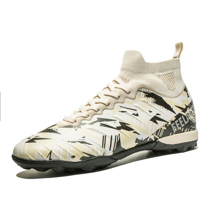 Футболни обувки MBrands, 8.4 с глезен за синтетичен терен, Каки