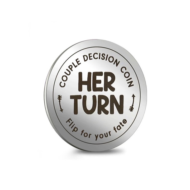 2 db-os szórakoztató döntéshozó érmekészlet, társasjáték, fém, hordozható, minden korosztály számára