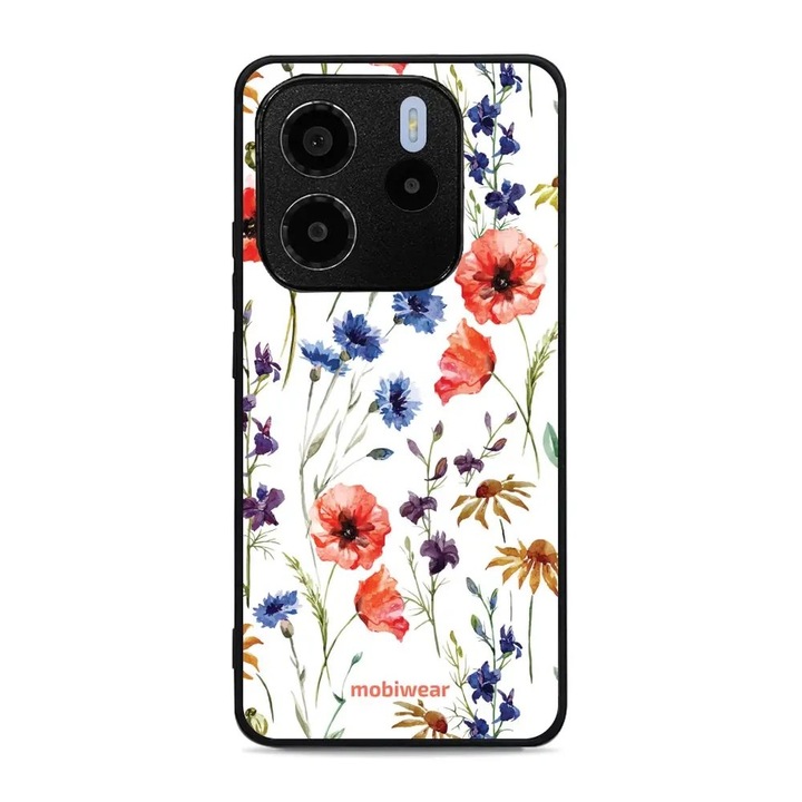 Telefontok, Mobiwear, Xiaomi Redmi Note 14 4G-hez, ütés- és karcálló, fehér