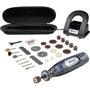 Unealta multifunctionala cu acumulator Li-Ion Dremel Micro, 7.2 V, 1 Ah, 28000 RPM, 35 Accesorii, Husa protectie Unealta multifunctionala cu acumulator Li-Ion Dremel Micro, 7.2 V, 1 Ah, 28000 RPM, 35 Accesorii, Husa protectie