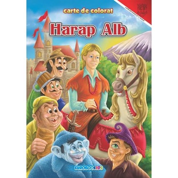 Harap Alb - Carte de Colorat A4 Harap Alb - Carte de Colorat A4