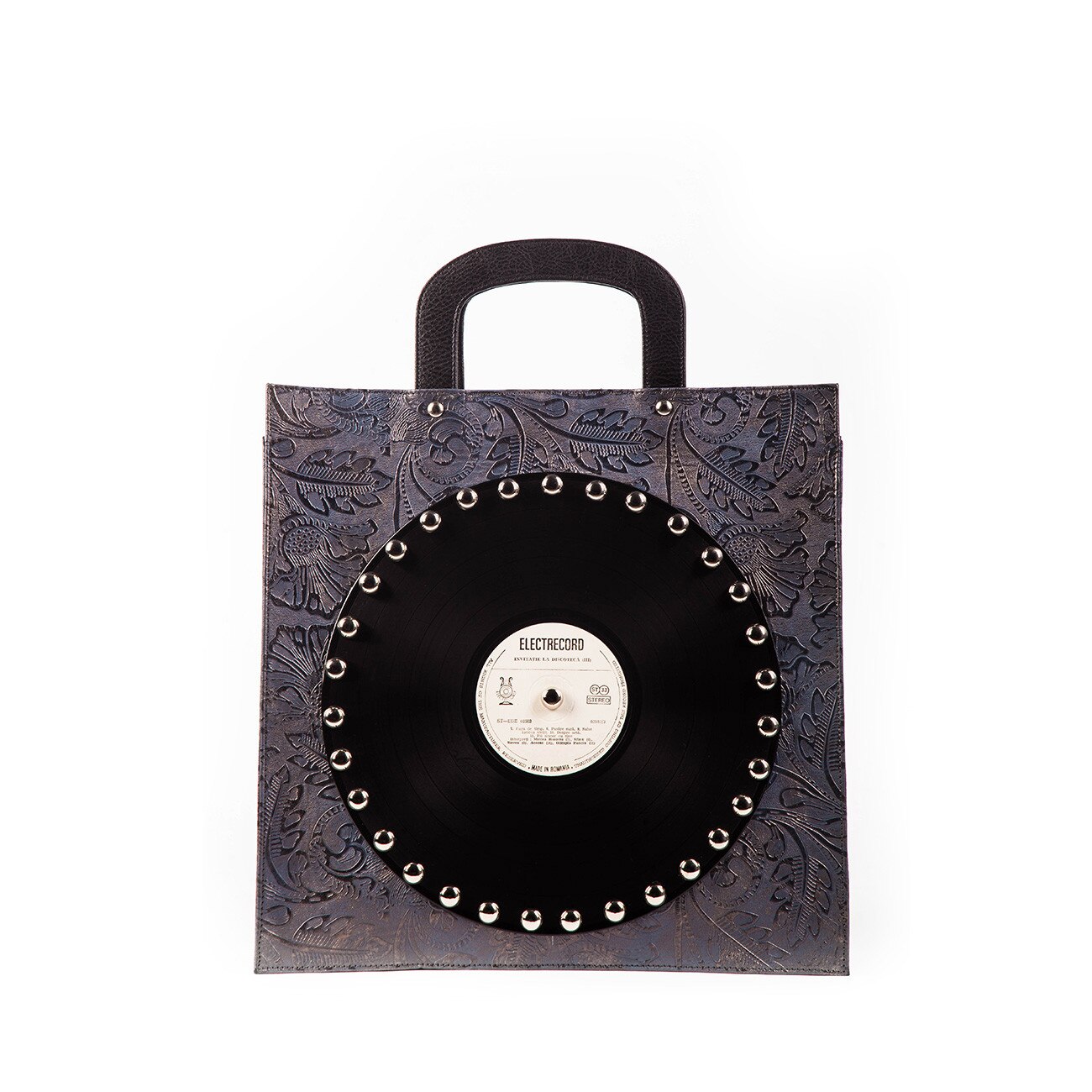 Geanta CH2 Vinyls, dama, gri din piele naturala, A.I.L. BAGS