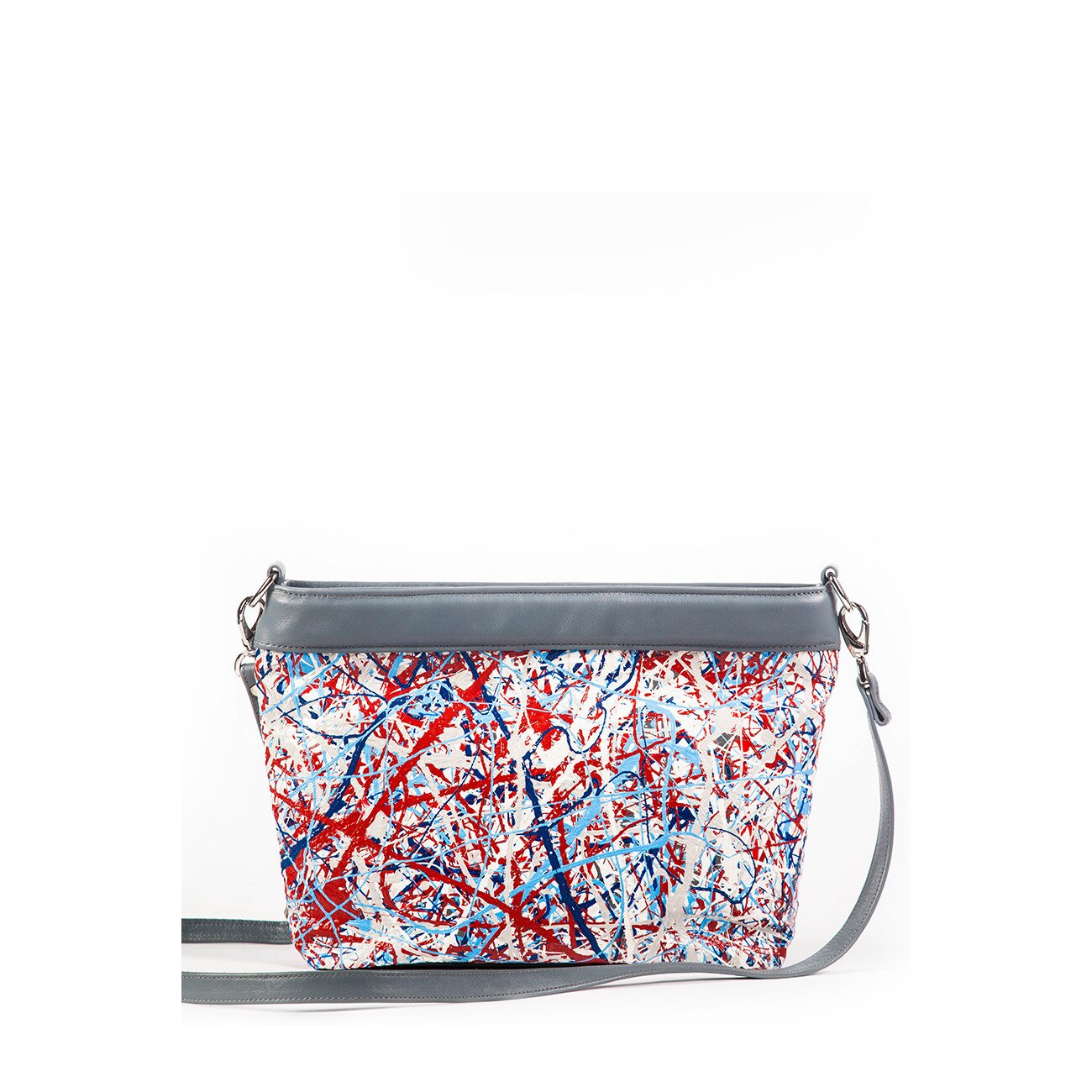 Geanta CANVAS, dama, multicolora piele naturala, A.I.L. BAGS