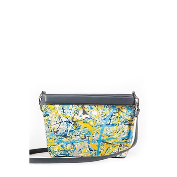 Geanta CANVAS, dama, multicolora din piele naturala, A.I.L. BAGS Geanta CANVAS, dama, multicolora din piele naturala, A.I.L. BAGS