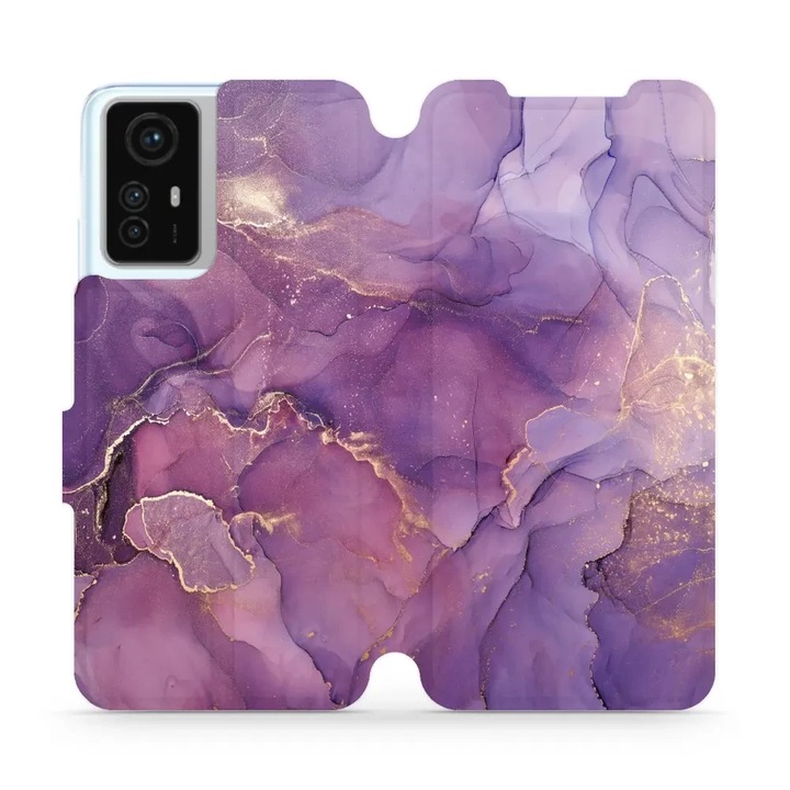 Калъф за телефон, Mobiwear, лилав, за Xiaomi Redmi Note 12S, устойчив на удари и надраскване