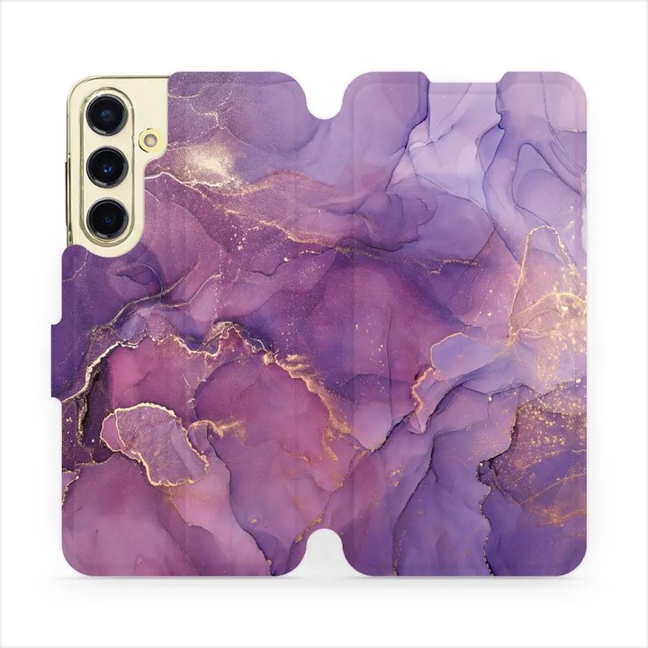 Husa telefon, Mobiwear, pentru Samsung Galaxy S24 FE, violet, rezistenta la socuri si zgarieturi