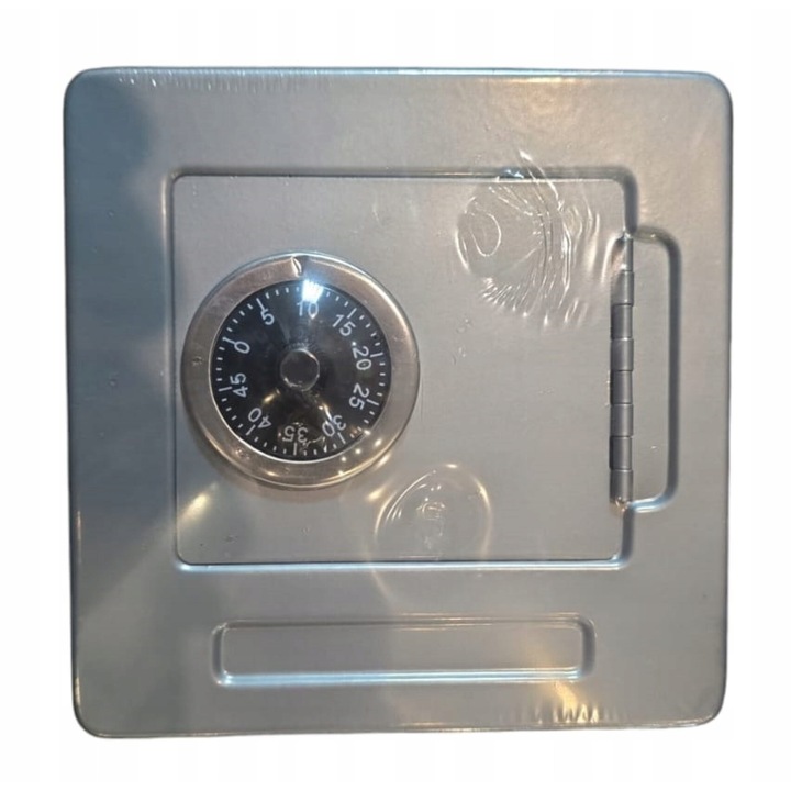 Mini seif, CARDSPLITTER, metal, argintiu