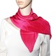 Női sál, redőzött, ciklámen, 100x60 cm