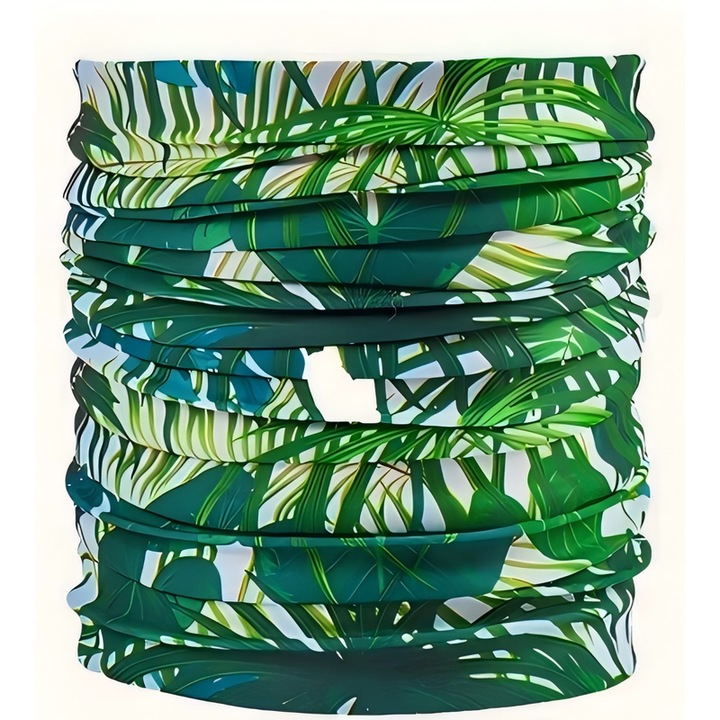 Többfunkciós sportmaszk, zöld, uniszex, univerzális méret