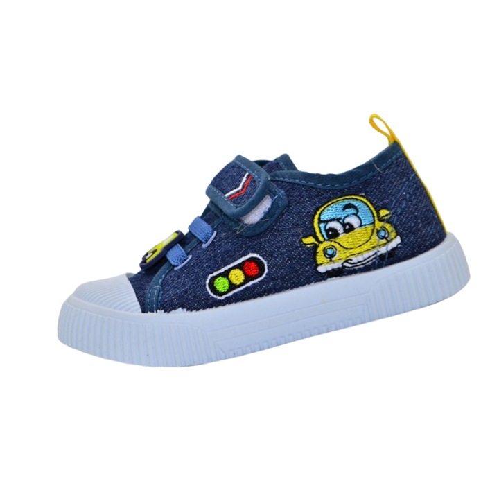 Платнени маратонки за момче, American Club TEN169-B, Сини 116796