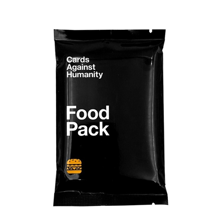 Cards Against Humanity: Food Pack, set de extensie, 30 carti, 17+