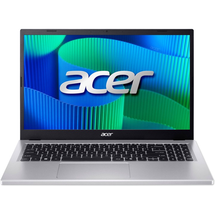 Лаптоп Acer Extensa 15 215-57-57TE с Intel Core i5-13420H (2.1/4.6 GHz, 12M), 32 GB, 1TB M.2 NVMe SSD, Intel UHD Graphics Xe G4 48EUs, Linux, Сребрист