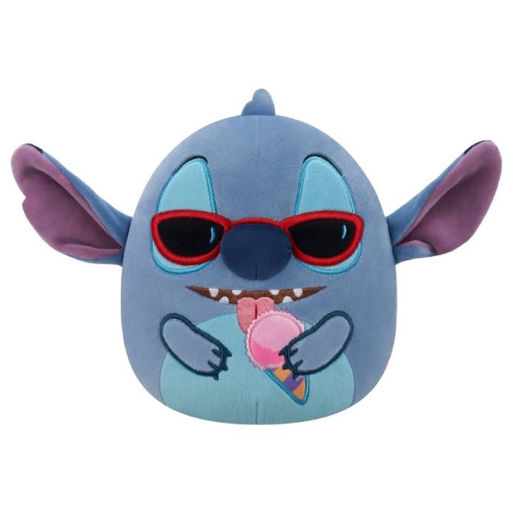 Plüss, Squishmallows, Disney, Stitch, hókúppal, 20 cm