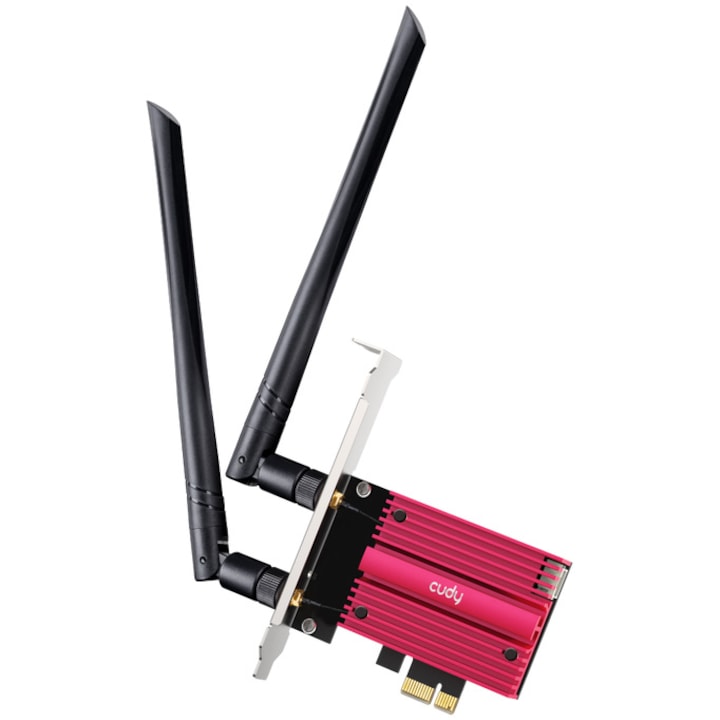 Placa de retea Cudy WE9300, BE9300, Tri-Band, Wi-Fi 7, PCIe, Bluetooth 5.4