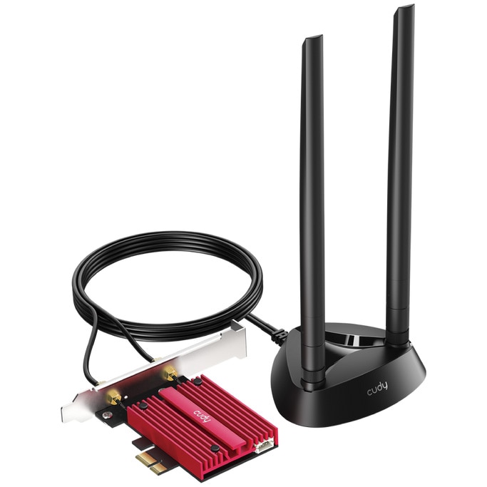 Placa de retea Cudy WE9300S, BE9300, Tri-Band, Wi-Fi 7, PCIe, Bluetooth 5.4
