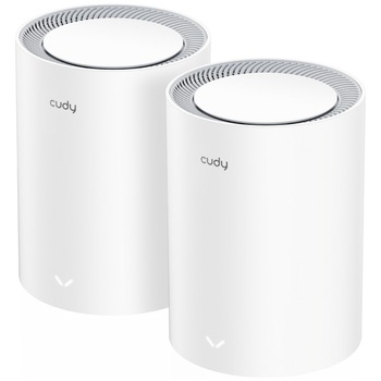 Sistem Wi-Fi Mesh Cudy M3000(2-pack), AX3000, Dual-Band, Wi-Fi 6, 2.5G Port, cu acoperire pentru intreaga casa