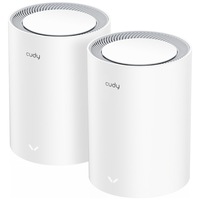 Sistem Wi-Fi Mesh Cudy M3000(2-pack), AX3000, Dual-Band, Wi-Fi 6, 2.5G Port, cu acoperire pentru intreaga casa
