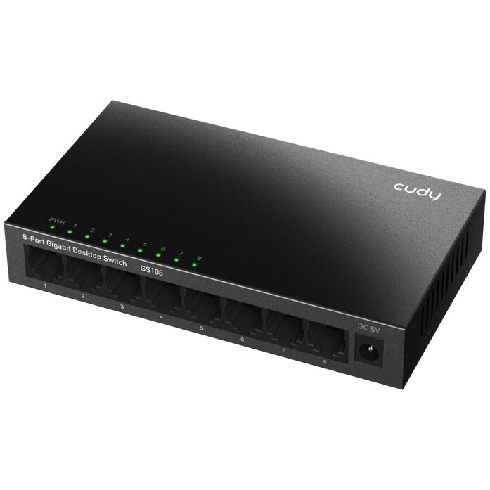 Switch Cudy GS108, 8 porturi Gigabit - eMAG.ro