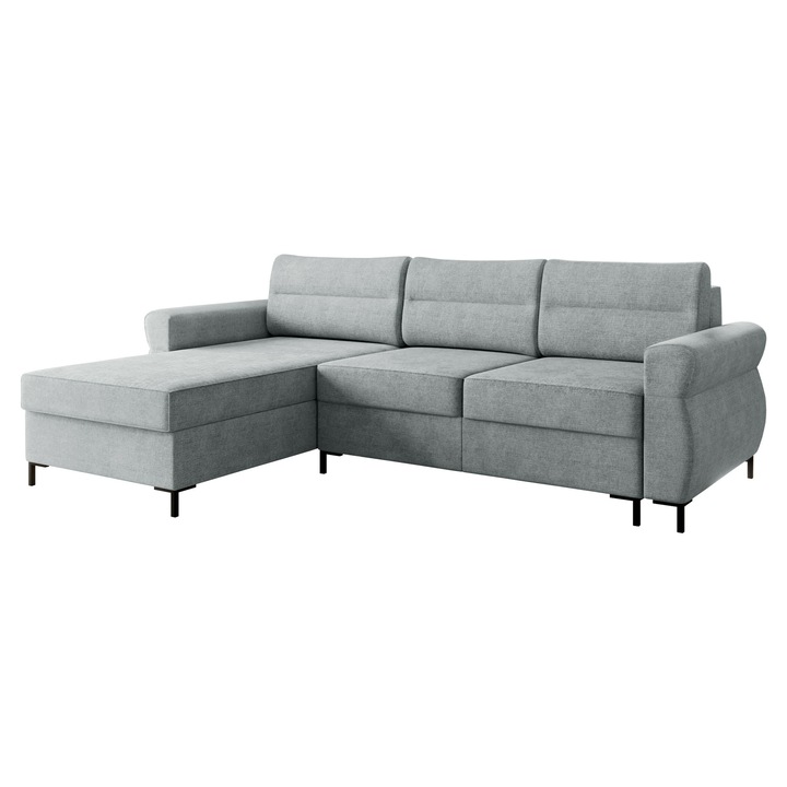 Coltar rabatabil Mormi, MIRJAN24, gri deschis, 170x258x92 cm