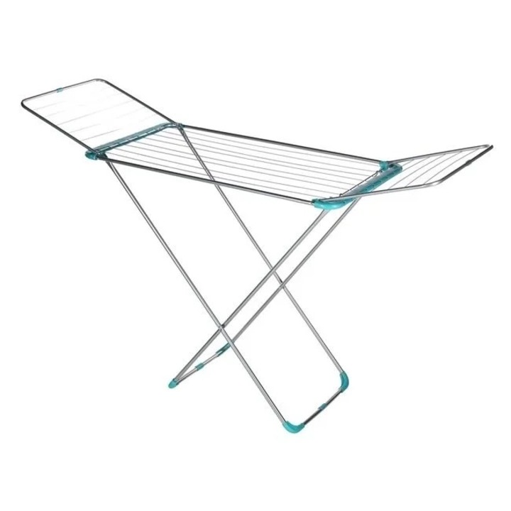 Ruhaszárító, Welora, fémből, méretei 214x54x92cm, ezüst