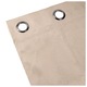 Draperie cu inele metalice, Blackout, poliester, bej, 140x260cm